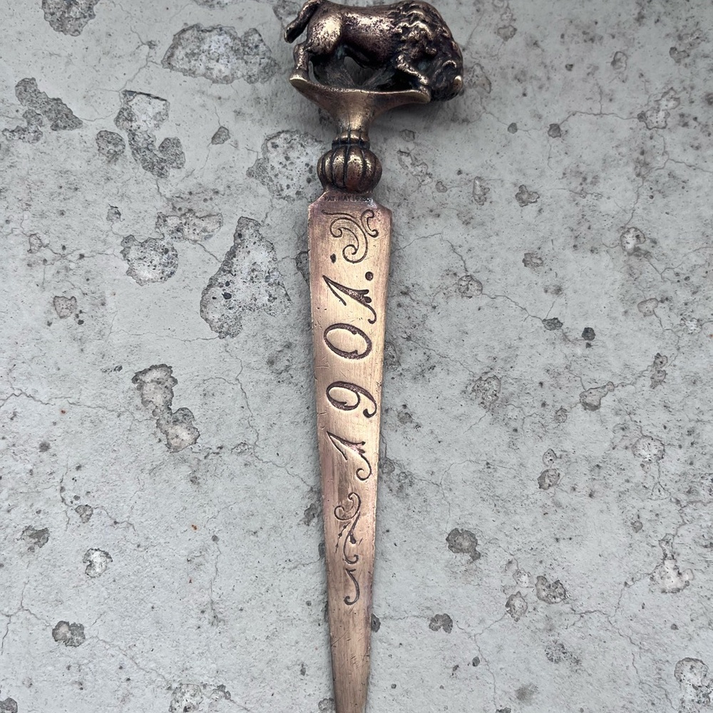 Vintage 1901 Letter Opener